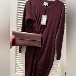 NWT Vittoria Napoli Italian Leather Clutch